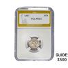 Image 1 : 1867 Nickel Three Cent PGA MS62