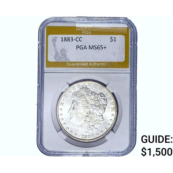 1883-CC Morgan Silver Dollar PGA MS65+