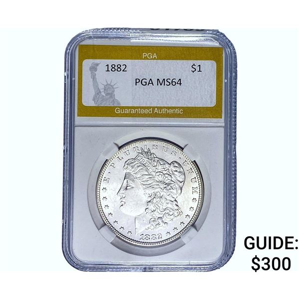 1882 Morgan Silver Dollar PGA MS64