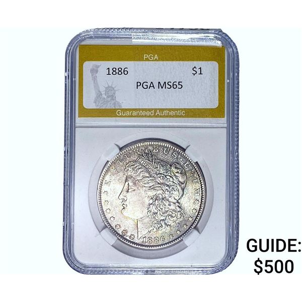 1886 Morgan Silver Dollar PGA MS65