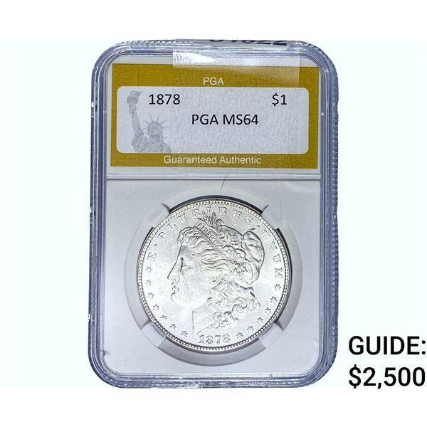 1878 Morgan Silver Dollar PGA MS64