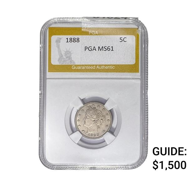 1888 Liberty Victory Nickel PGA MS61