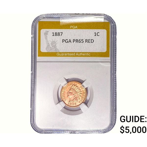 1887 Indian Head Cent PGA PR65 RED