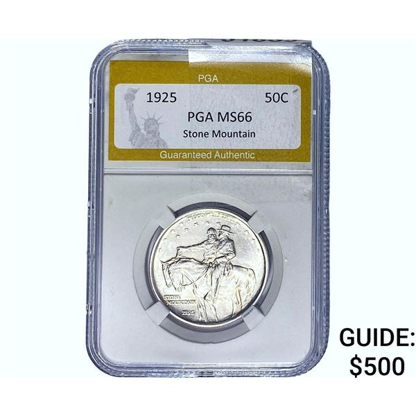 1925 Stone Mountain Half Dollar PGA MS66