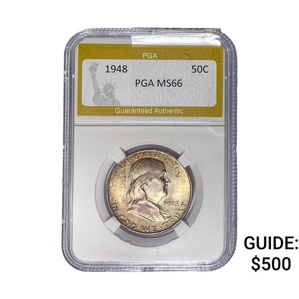 1948 Franklin Half Dollar PGA MS66