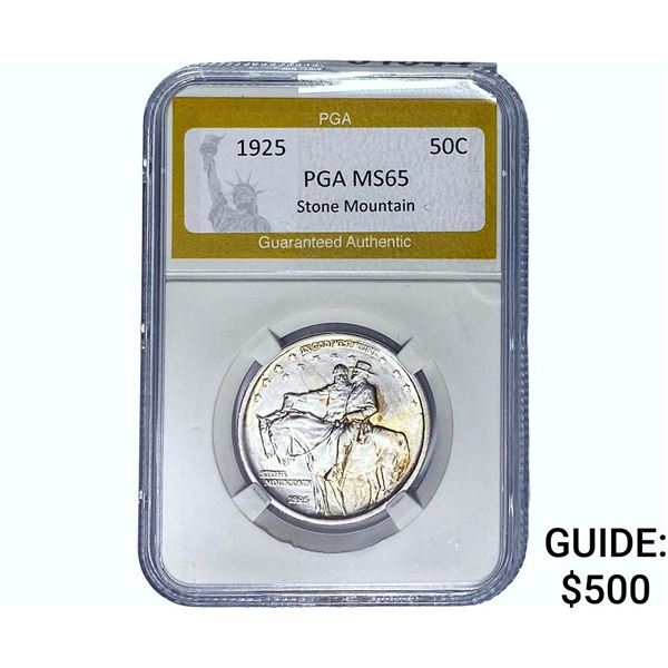 1925 Stone Mountain Half Dollar PGA MS65