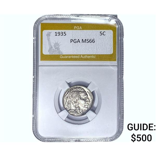 1935 Buffalo Nickel PGA MS66