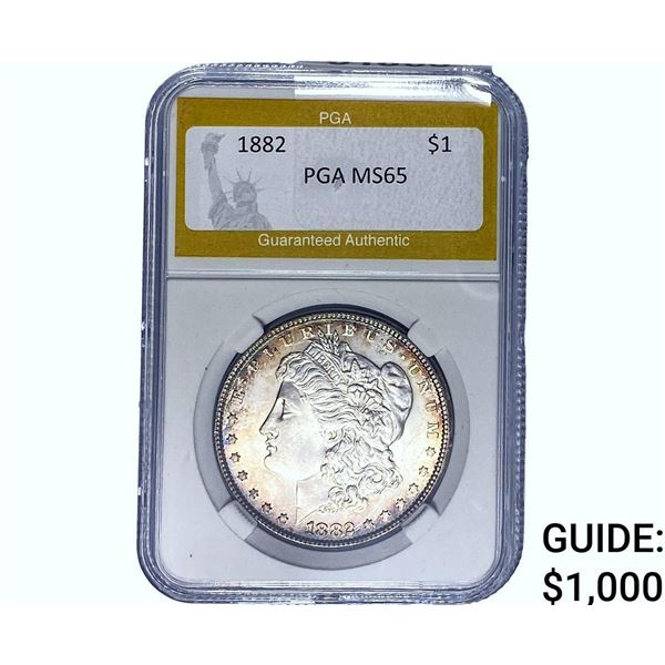 1882 Morgan Silver Dollar PGA MS65