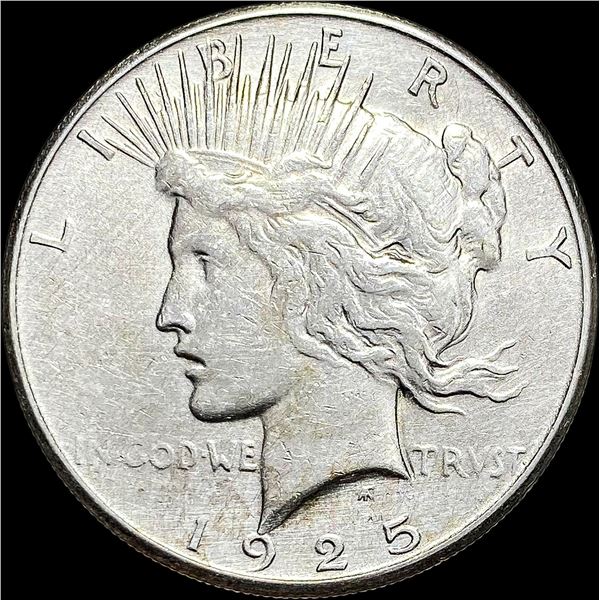 1925-S Silver Peace Dollar CLOSELY UNCIRCULATED