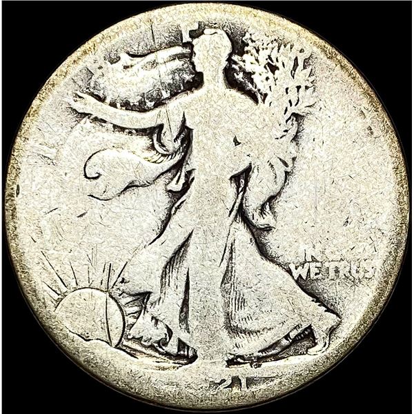 1921-S Silver Walking Liberty Half Dollar NICELY CIRCULATED