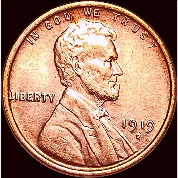 1919-D Lincoln Wheat Cent CLOSELY UNCIRCULATED