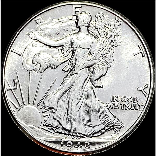 1942 Silver Walaking Liberty Half Dollar UNCIRCULATED