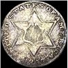 Image 1 : 1857 Silver Three-Cent Piece NEARLY UNCIRCULATED