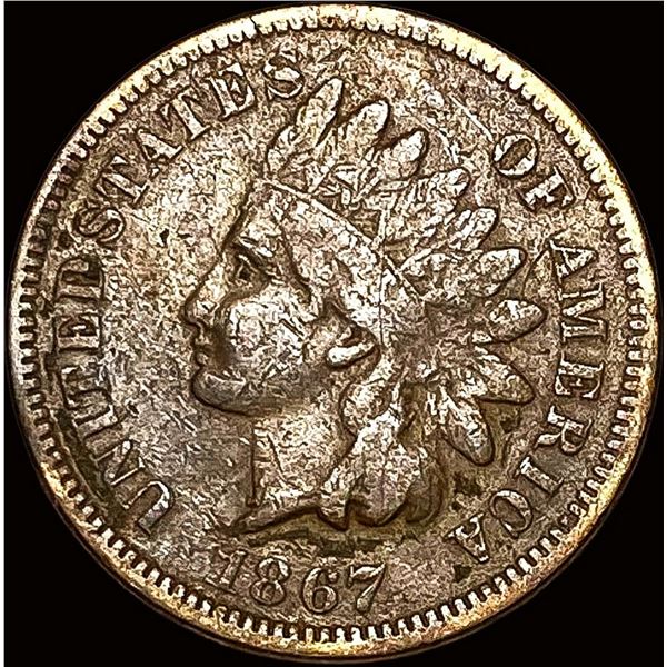 1867 Indian Head Cent LIGHTLY CIRCULATED