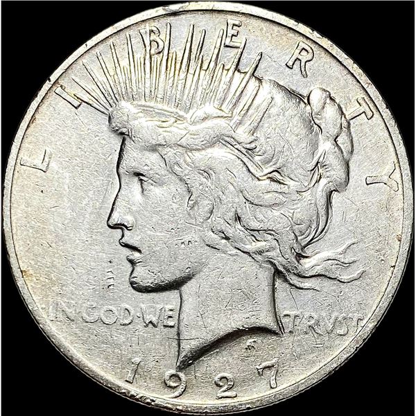 1927-D Peace Silver Dollar NEARLY UNCIRCULATED