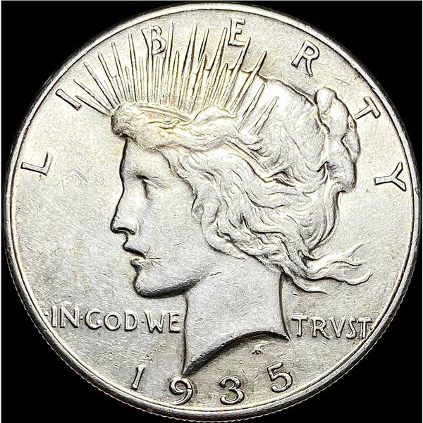 1935 Silver Peace Dollar CLOSELY UNCIRCULATED