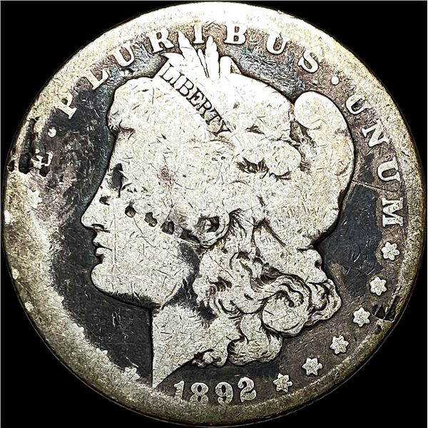 1892-CC Silver Morgan Dollar NICELY CIRCULATED