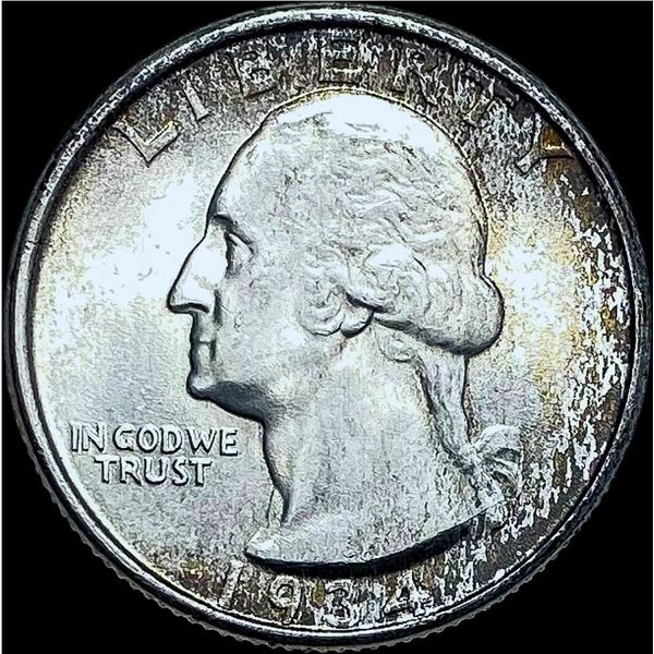1934 Silver Washington Quarter CHOICE BU