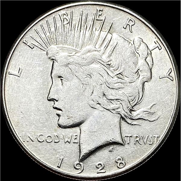 1928-S Silver Peace Dollar CLOSELY UNCIRCULATED