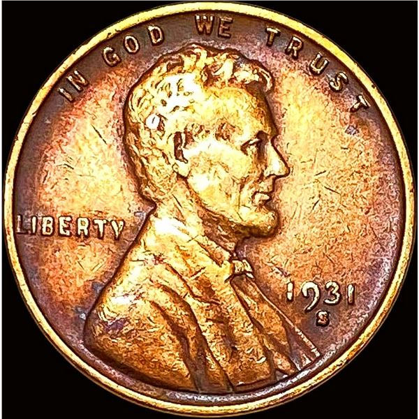 1931-S Lincoln Wheat Cent NEARLY UNCIRCULATED