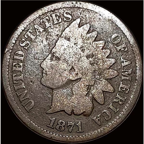 1871 Indian Head Cent NICELY CIRCULATED