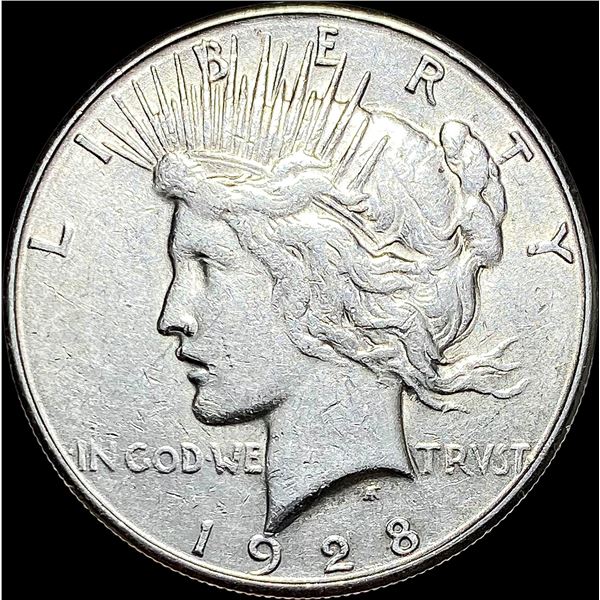 1928-S Silver Peace Dollar CLOSELY UNCIRCULATED
