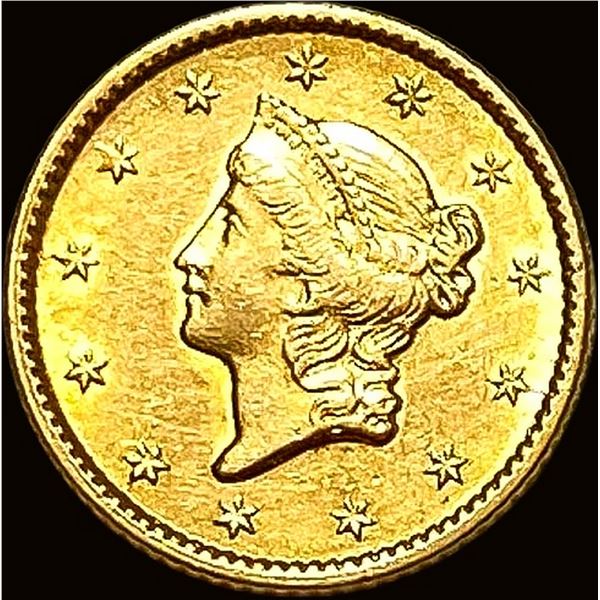 1853 Gold $1 Liberty Head SUPERB GEM BU
