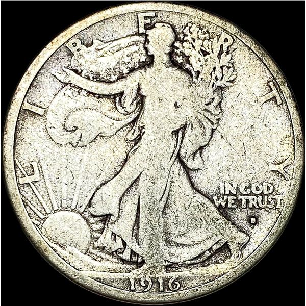 1916-S Walking Liberty Half Dollar NICELY CIRCULATED