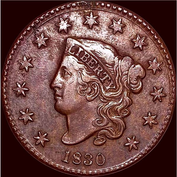 1830 Coronet Head Large Cent CHOICE AU