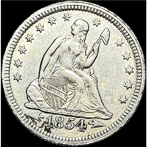 1854 Seated Liberty Quarter CLOSELY UNCIRCULATED