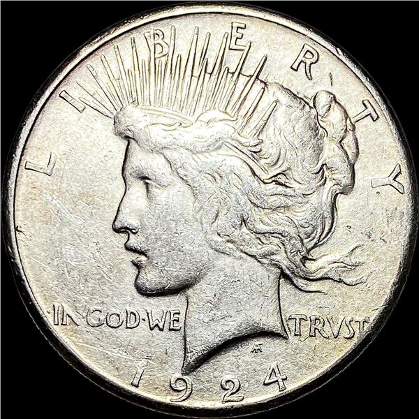 1924-S Silver Peace Dollar CLOSELY UNCIRCULATED