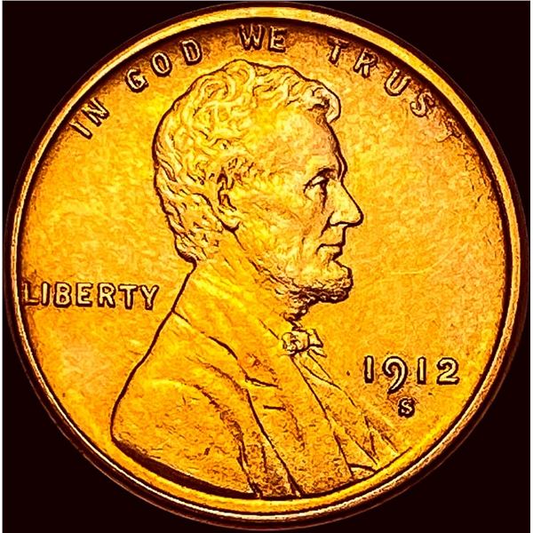 1912-S Red Lincoln Wheat Cent UNCIRCULATED