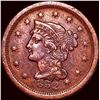 Image 1 : 1852 Braided Hair Large Cent CLOSELY UNCIRCULATED
