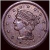 Image 1 : 1853 Braided Hair Large Cent CLOSELY UNCIRCULATED