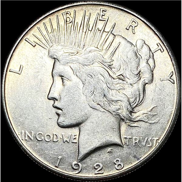 1928-S Silver Peace Dollar CLOSELY UNCIRCULATED