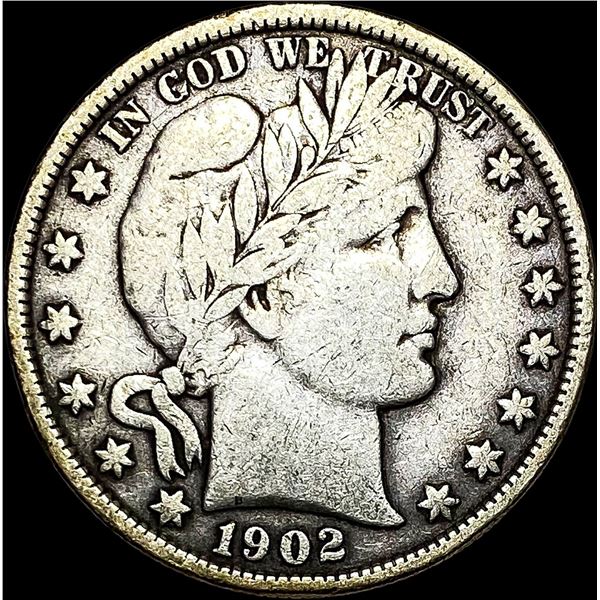 1902 Barber Half Dollar LIGHTLY CIRCULATED