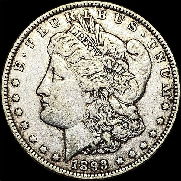 1893 Silver Morgan Dollar NEARLY UNCIRCULATED