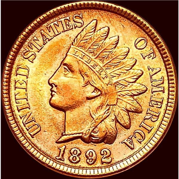 1892 Red Indian Head Cent CHOICE BU