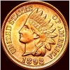 Image 1 : 1892 Red Indian Head Cent CHOICE BU