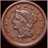 Image 1 : 1855 Braided Hair Large Cent CLOSELY UNCIRCULATED