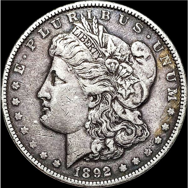 1892 Silver Morgan Dollar CLOSELY UNCIRCULATED