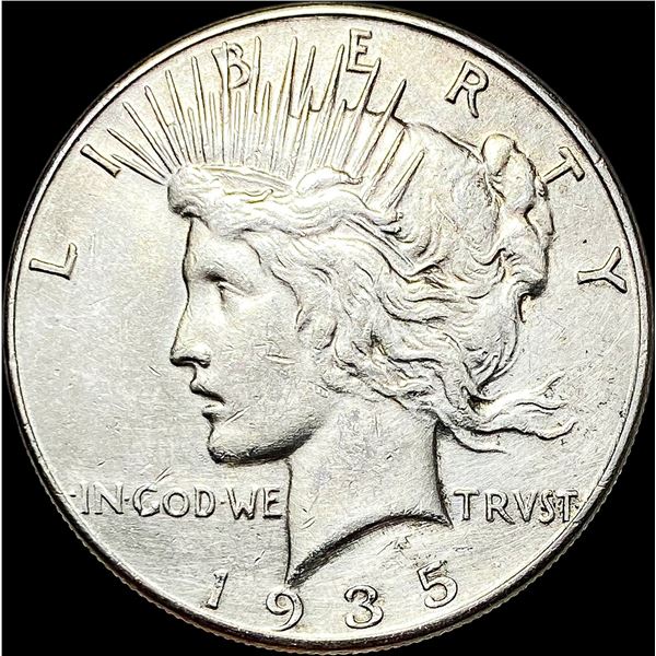 1935 Silver Peace Dollar CLOSELY UNCIRCULATED