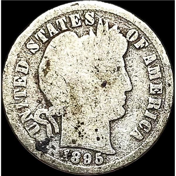 1895 Silver Barber Dime NICELY CIRCULATED