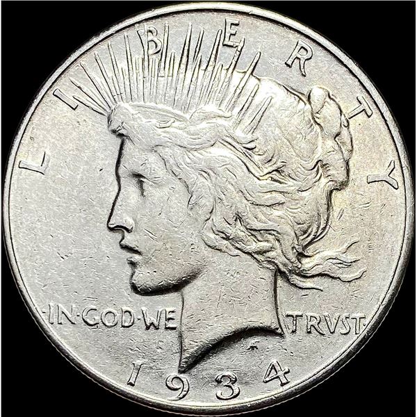1934-D Peace Silver Dollar NEARLY UNCIRCULATED