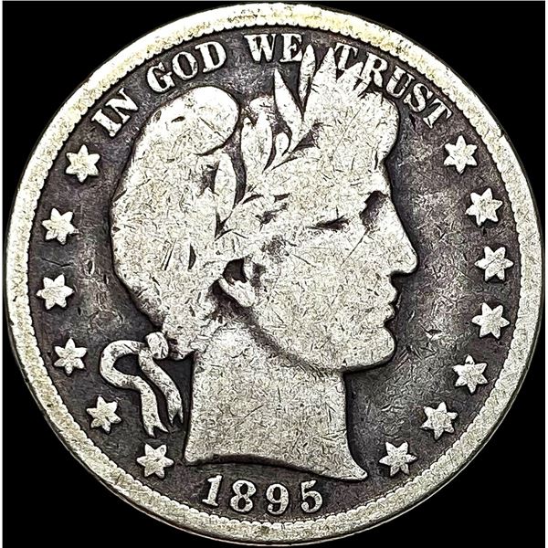 1895-O Silver Barber Half Dollar LIGHTLY CIRCULATED