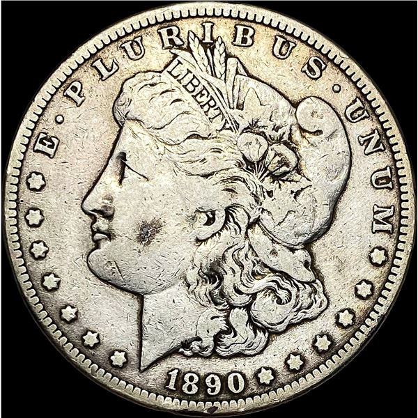 1890-CC Silver Morgan Dollar LIGHTLY CIRCULATED