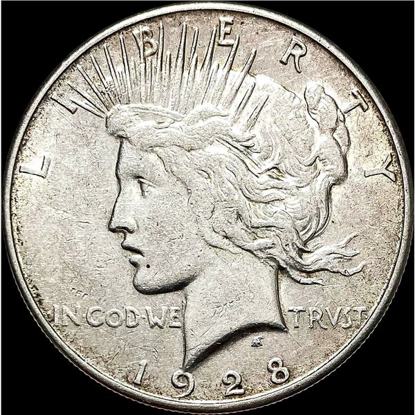 1928-S Silver Peace Dollar CLOSELY UNCIRCULATED