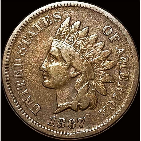 1867 Indian Head Cent LIGHTLY CIRCULATED