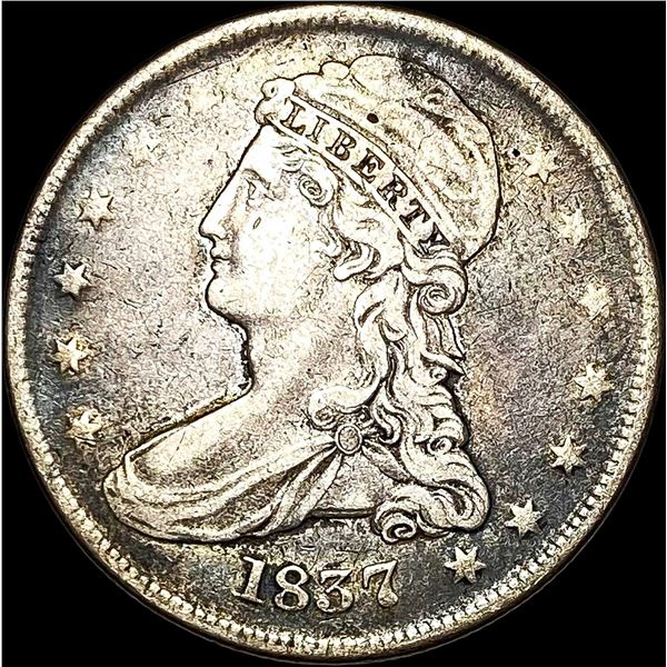 1837 Capped Bust Half Dollar LIGHTLY CIRCULATED