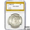 Image 1 : 1882-CC Morgan Silver Dollar PGA MS65